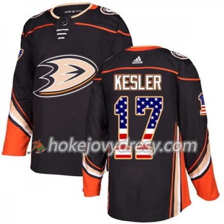 Pánské Hokejový Dres Anaheim Ducks Ryan Kesler 17 2017-2018 USA Flag Fashion Černá Adidas Authentic